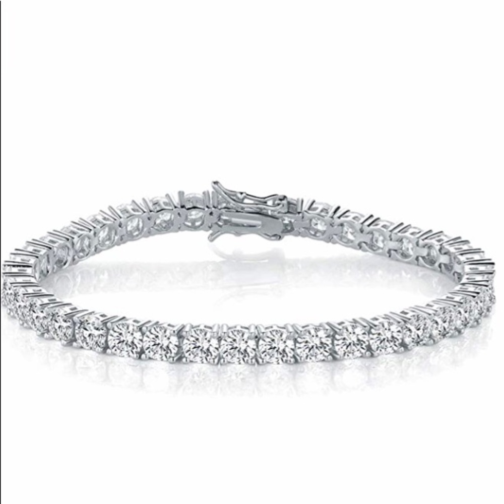 18k 30ct Tennis Bracelet - Picture 3 of 14